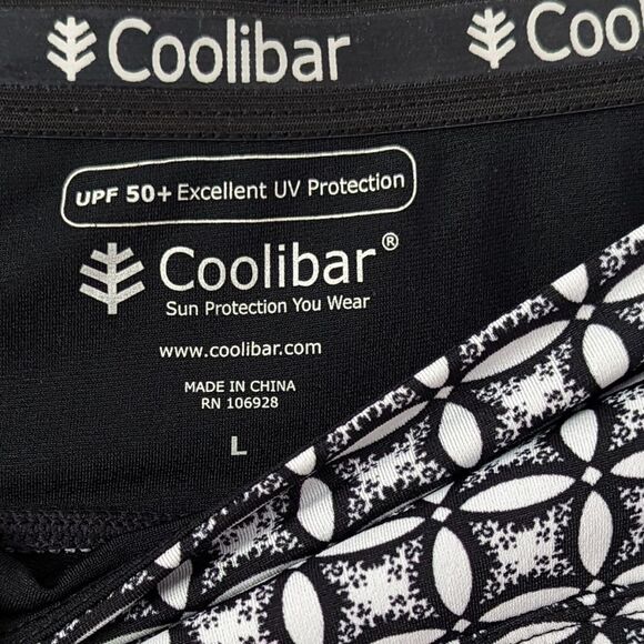 Coolibar Black and White 2-in-1 Skort Women's Large - Picture 4 of 7